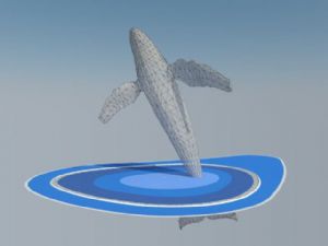 鲸鱼雕塑SU模型