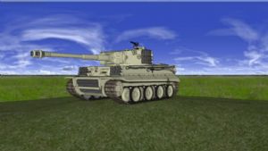 二战虎式坦克SU模型