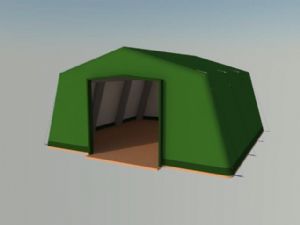 绿色营帐帐篷SU模型
