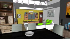 室内设计客厅餐厅卧室su模型库免费下载