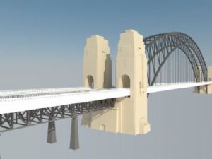 悉尼海港大桥桥SU模型