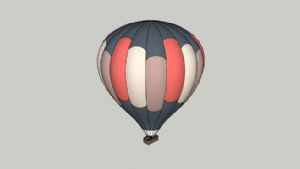 热气球的画法SU模型