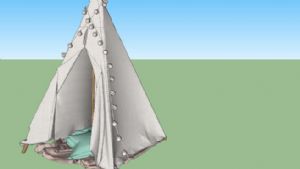 帐篷三SU模型