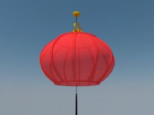 中式红灯笼装SU模型