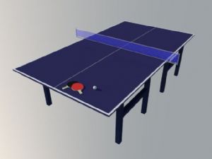 乒乓球桌健身SU模型