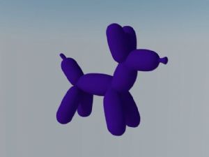 紫色气球狗SU模型