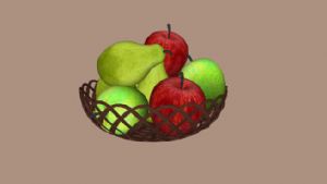 水果苹果梨子SU模型
