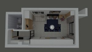 公寓住宅室内sketchup模型下载