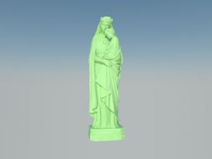 圣母雕塑人物SU模型