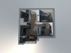 公寓空间室内su素材模型
