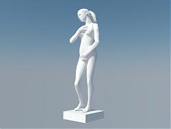 古罗马雕塑女SU模型