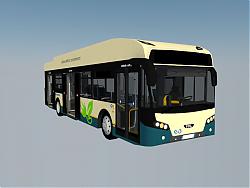 新款公交车巴SU模型