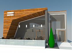 咖啡厅建筑SU模型