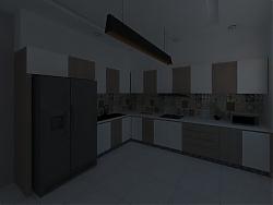 现代厨房橱柜SU模型