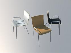 现代凳子椅子SU模型
