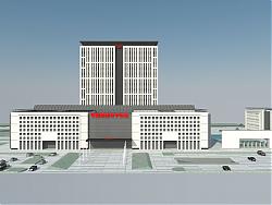 现代医院建筑SU模型
