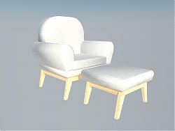 单人座椅沙发椅SU模型