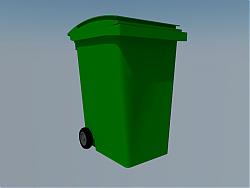 环保垃圾桶垃圾箱SU模型