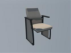 单人座椅椅子SU模型
