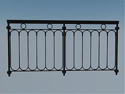 铁艺护栏栏杆SU模型