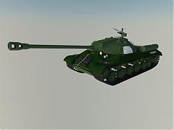 履带式坦克SU模型