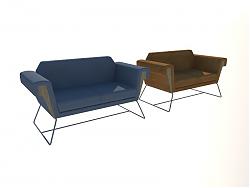 现代沙发SU模型