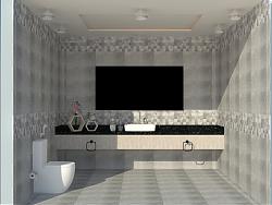 浴室间室内空间SU模型
