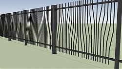 栏杆围栏护栏SU模型