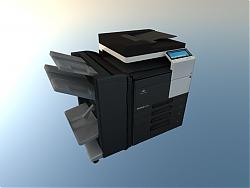 打印机复印机办公用具SU模型