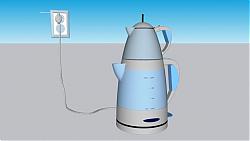 电水壶烧水壶SU模型