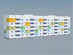 su宿舍楼公寓楼房单位楼模型