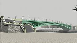 越南桥梁建筑SU模型