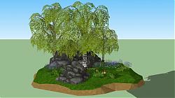 景观树山石SU模型