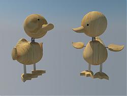 小鸭子玩具工艺品SU模型