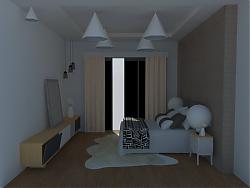 房间卧室室内空间su草图模型