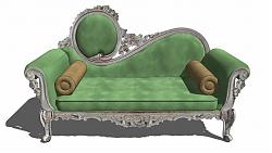 欧式沙发SU模型