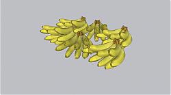 芭蕉香蕉SU模型