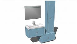 浴室柜家具SU模型