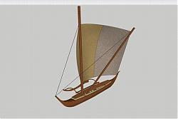 帆船工艺品SU模型