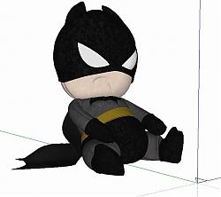 蝙蝠侠布娃娃玩具SU模型