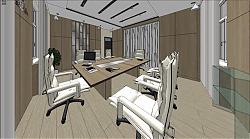 会议室办公室空间SU模型