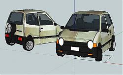 本田小排量汽车SU模型