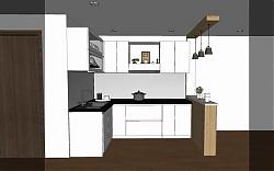厨房橱柜吊灯SU模型