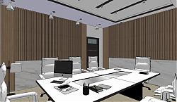 会议室空间su模型库