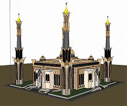 清真寺建筑SU模型