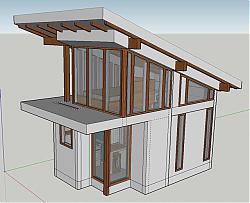 微型住宅建筑楼房su免费模型库素材