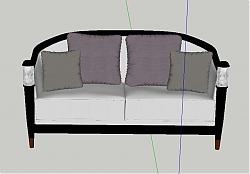 欧式简约沙发SU模型