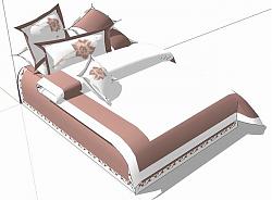 床铺家具枕头SU模型