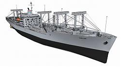 军用运输船SU模型