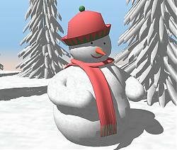 圣诞雪人帽子SU模型